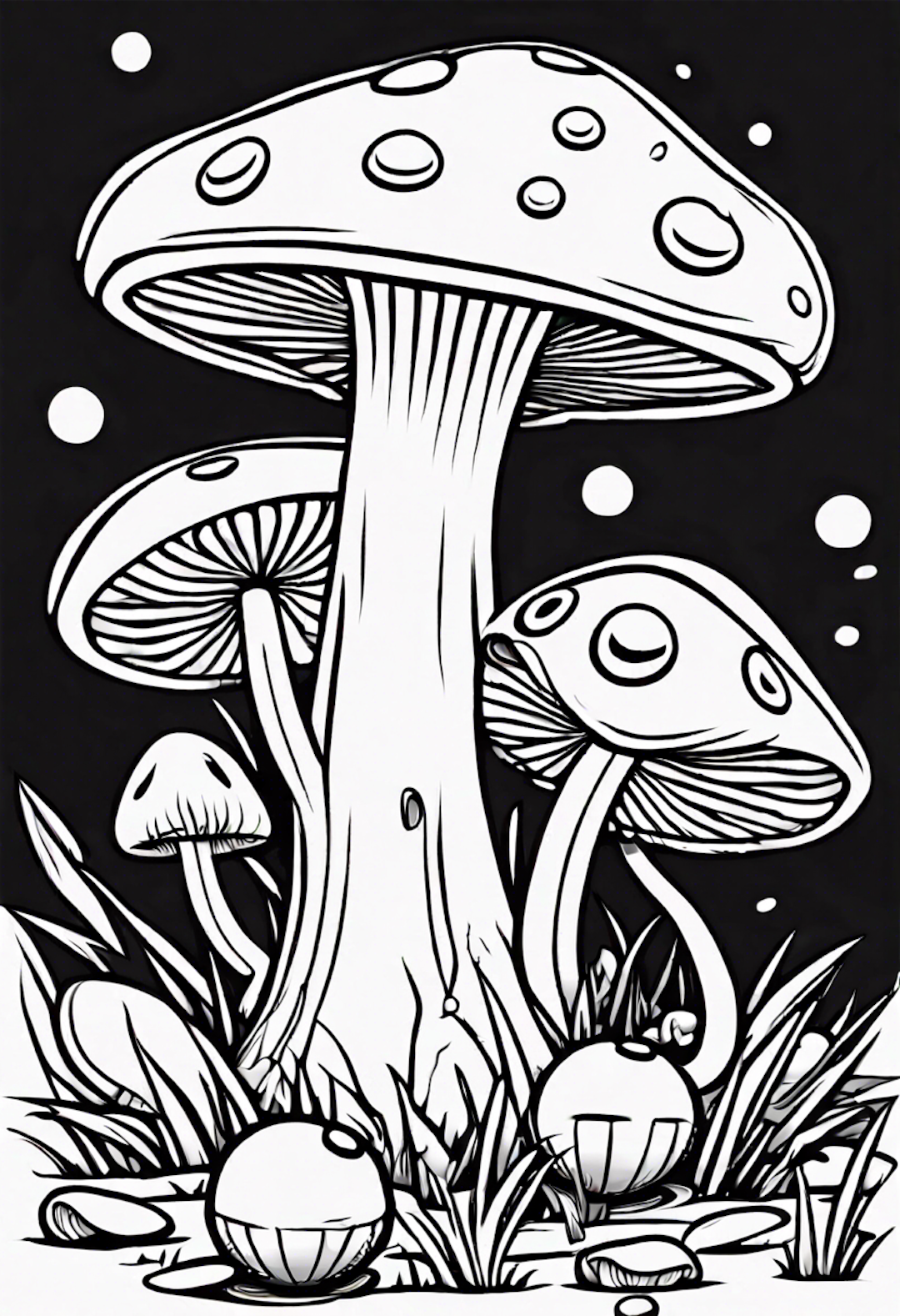 A Cartoon Mushroom Playing With A Ball