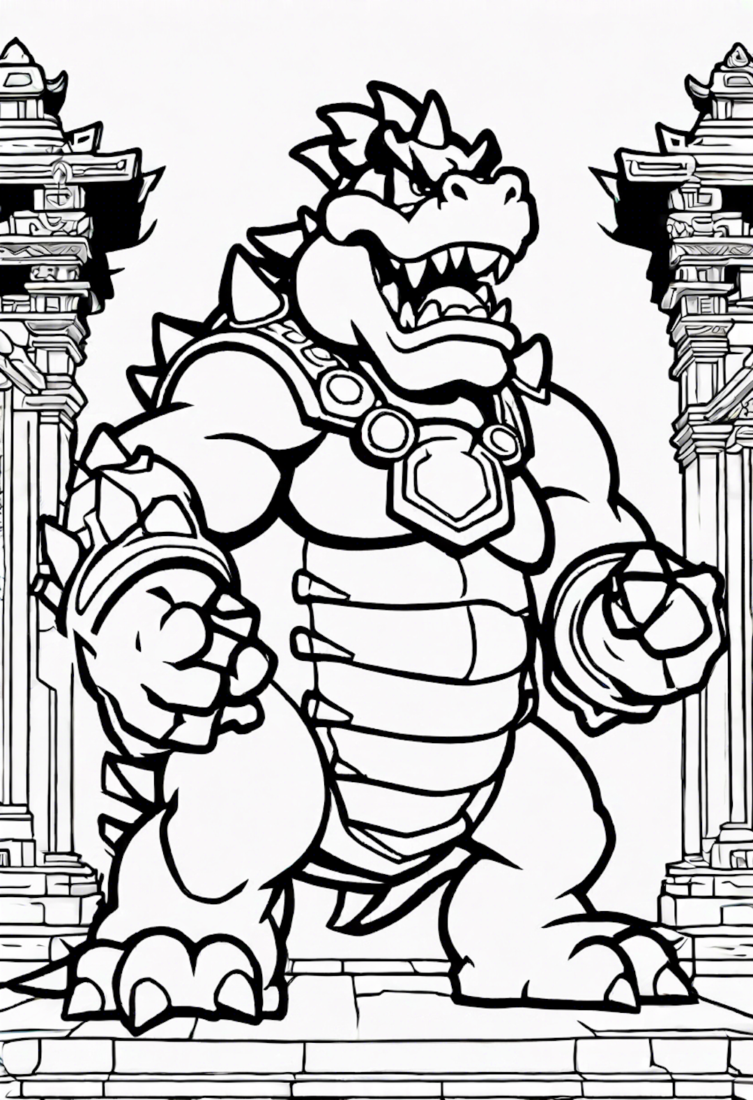 Bowser At The Ancient Temple