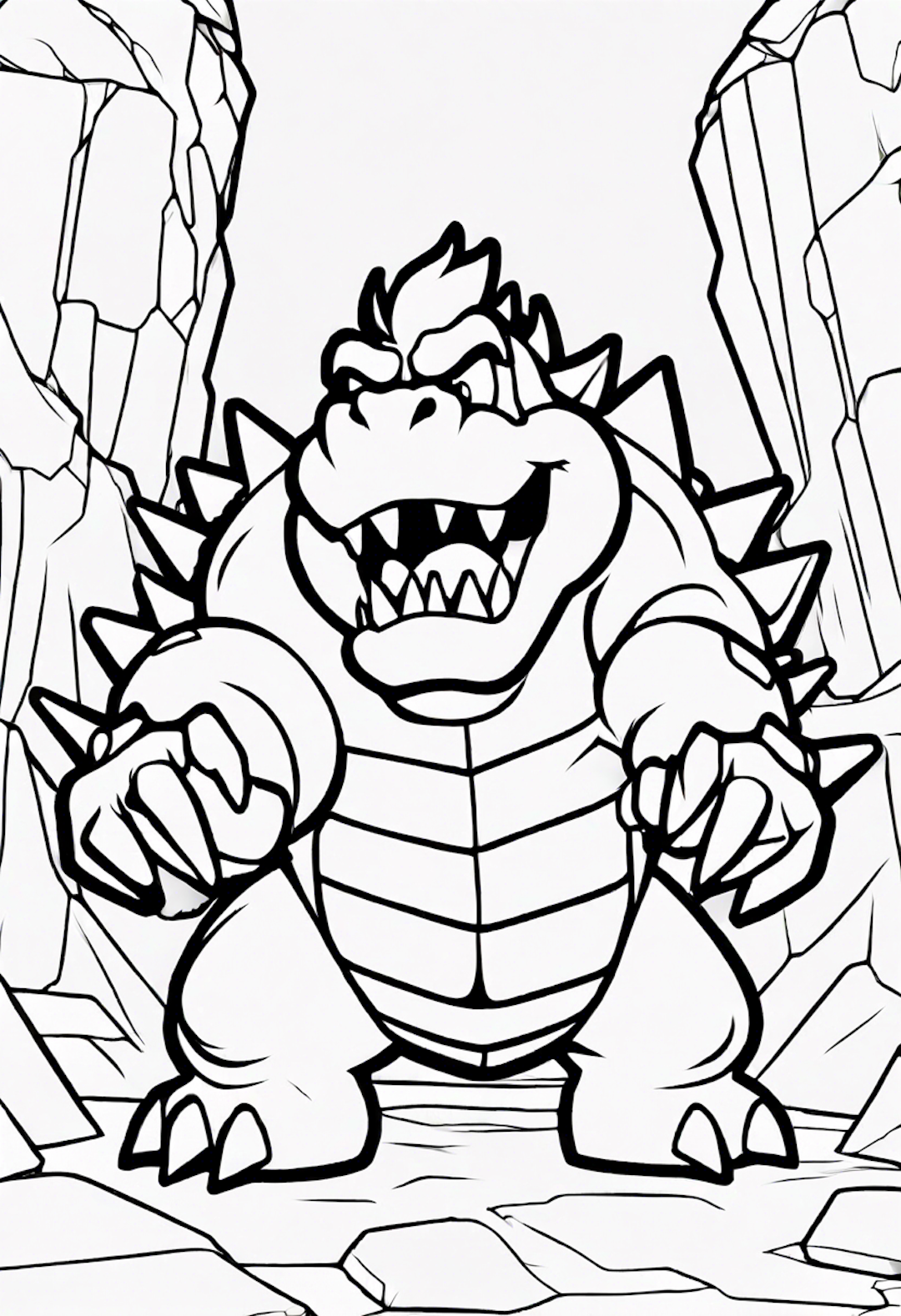 Bowser At The Ice Cavern