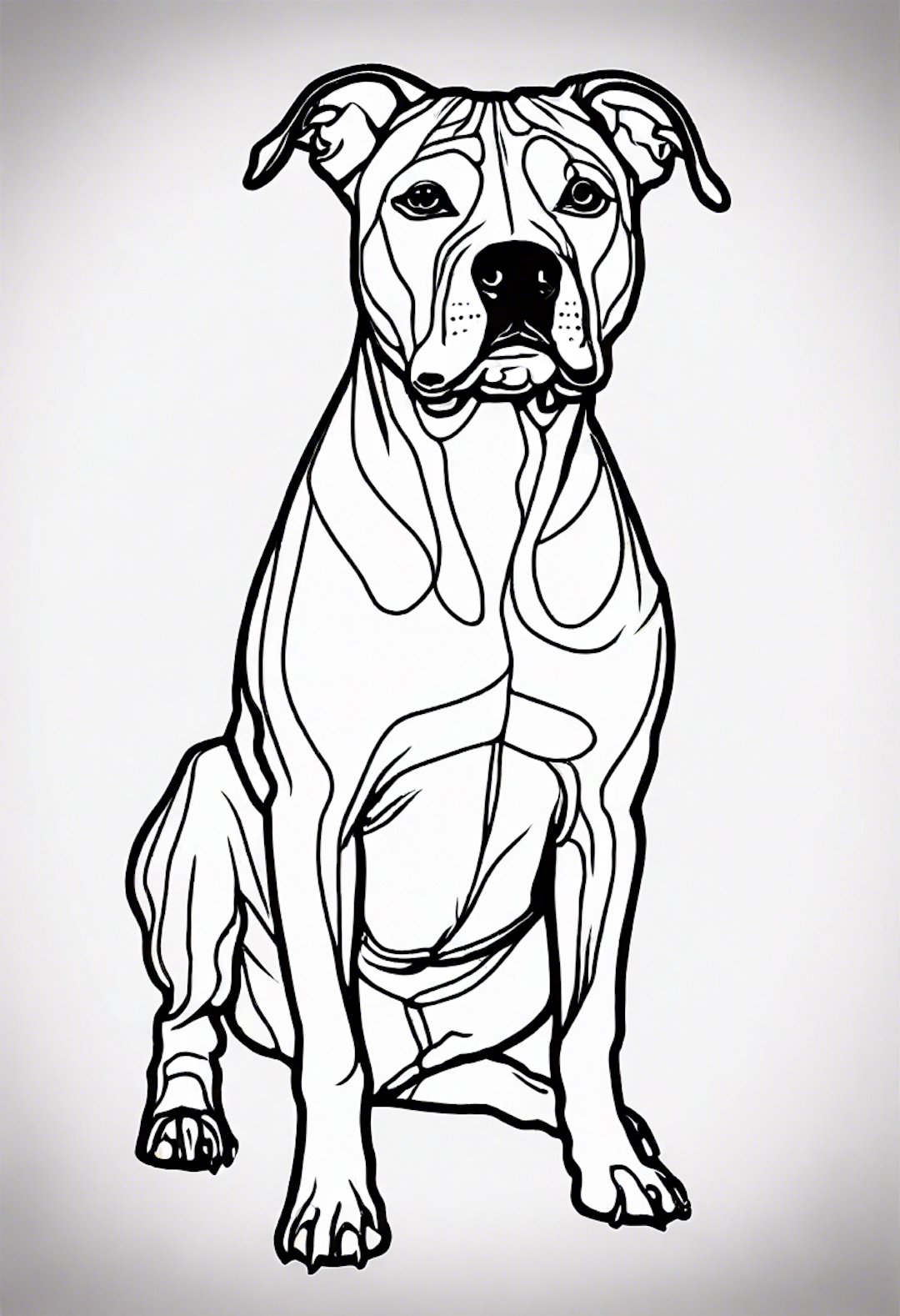 Detailed American Staffordshire Terrier