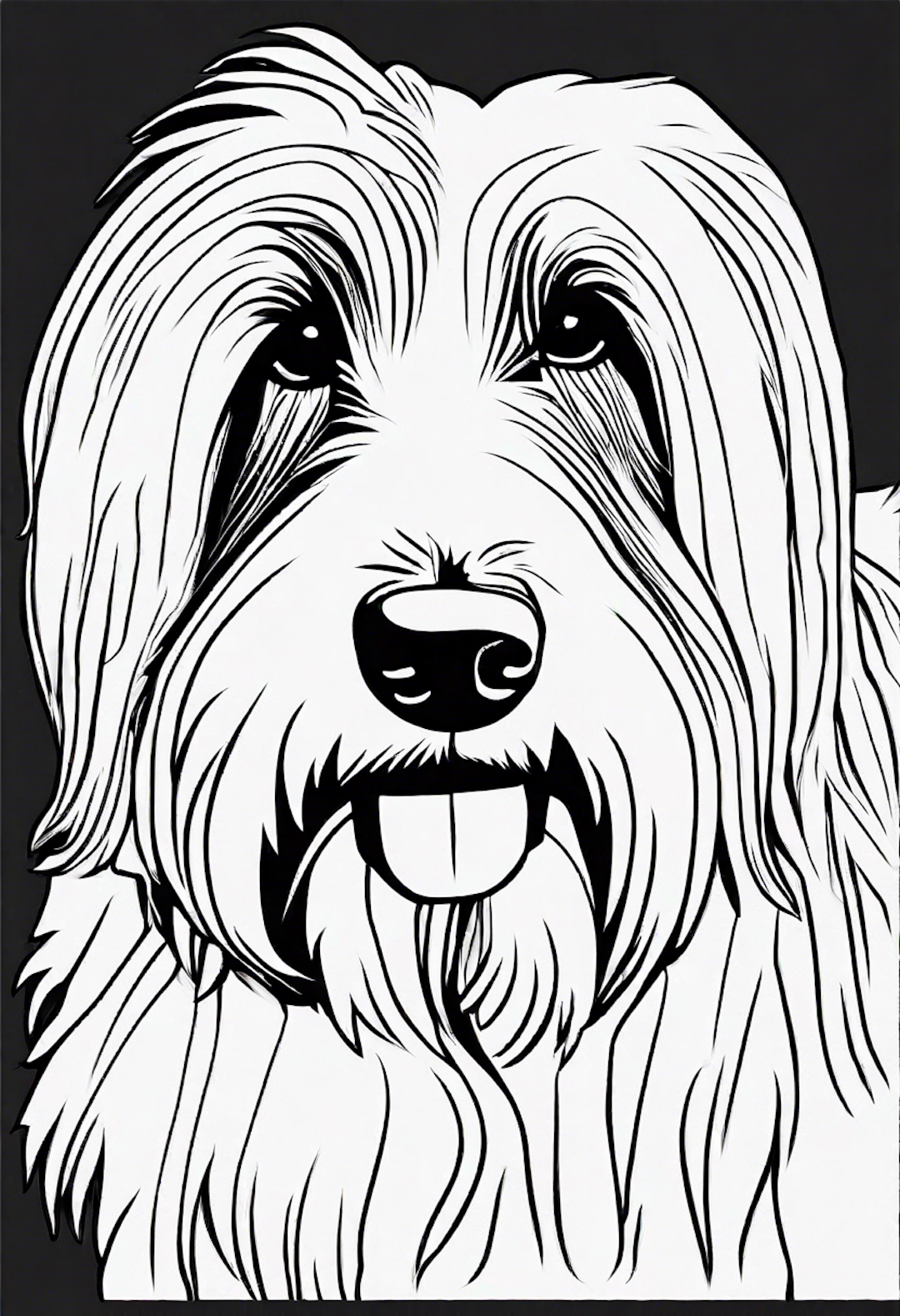 Detailed Bearded Collie