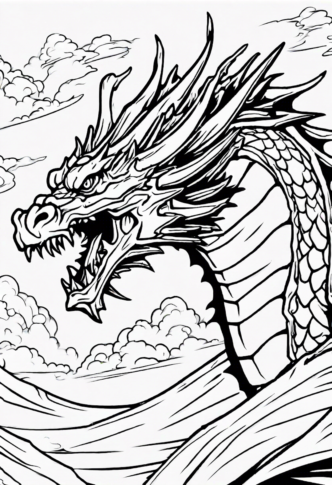 Dragon Battle In The Sky