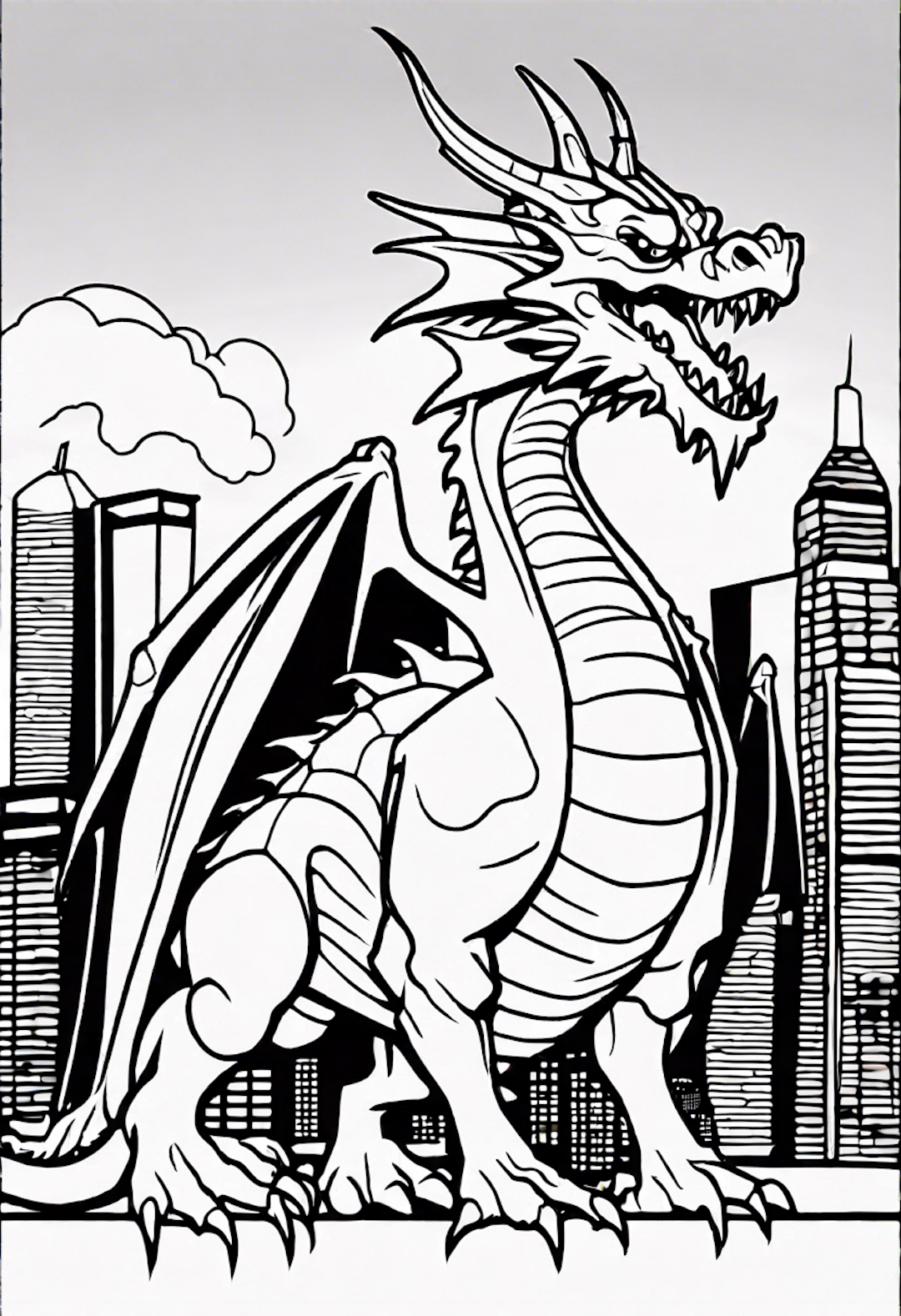 Dragon In A Modern City
