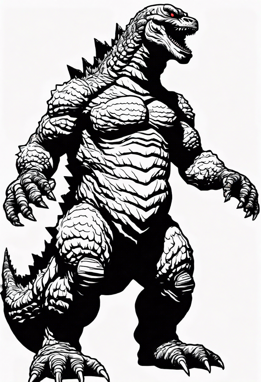 Godzilla, the atomic breath