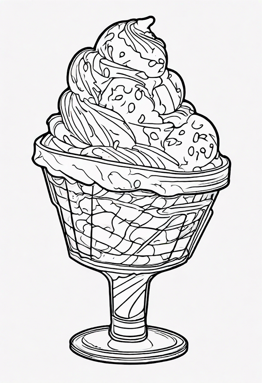 Intricate Ice Cream Parfait