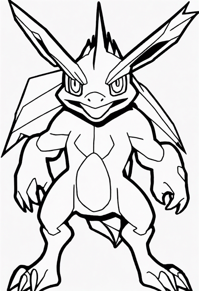 A coloring page of Legendary Pokemon
