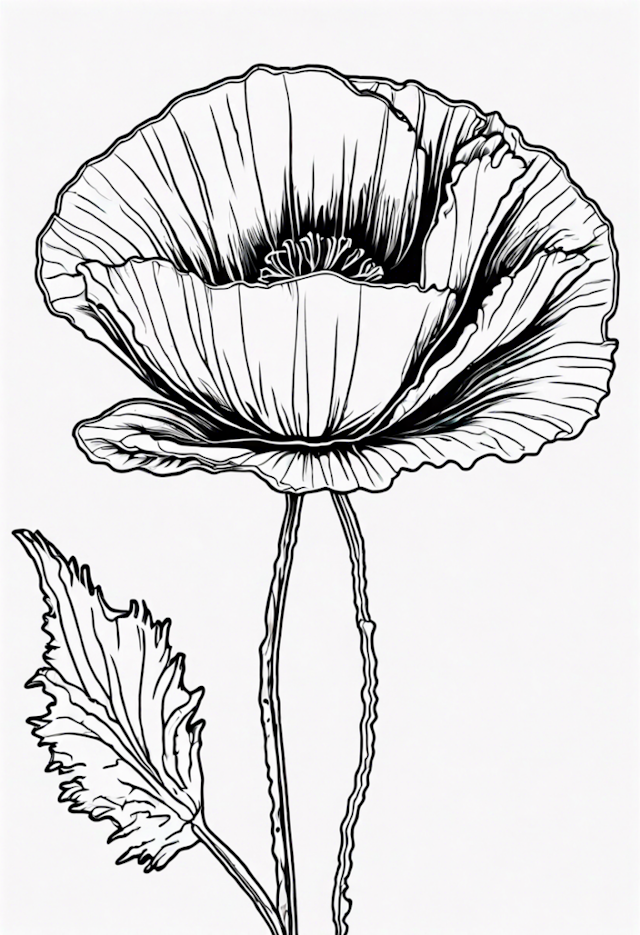 A coloring page of Poppy Playtime