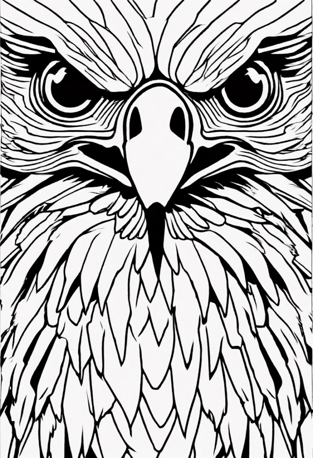 A coloring page of Hawk