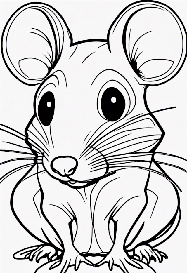 A coloring page of Mouse