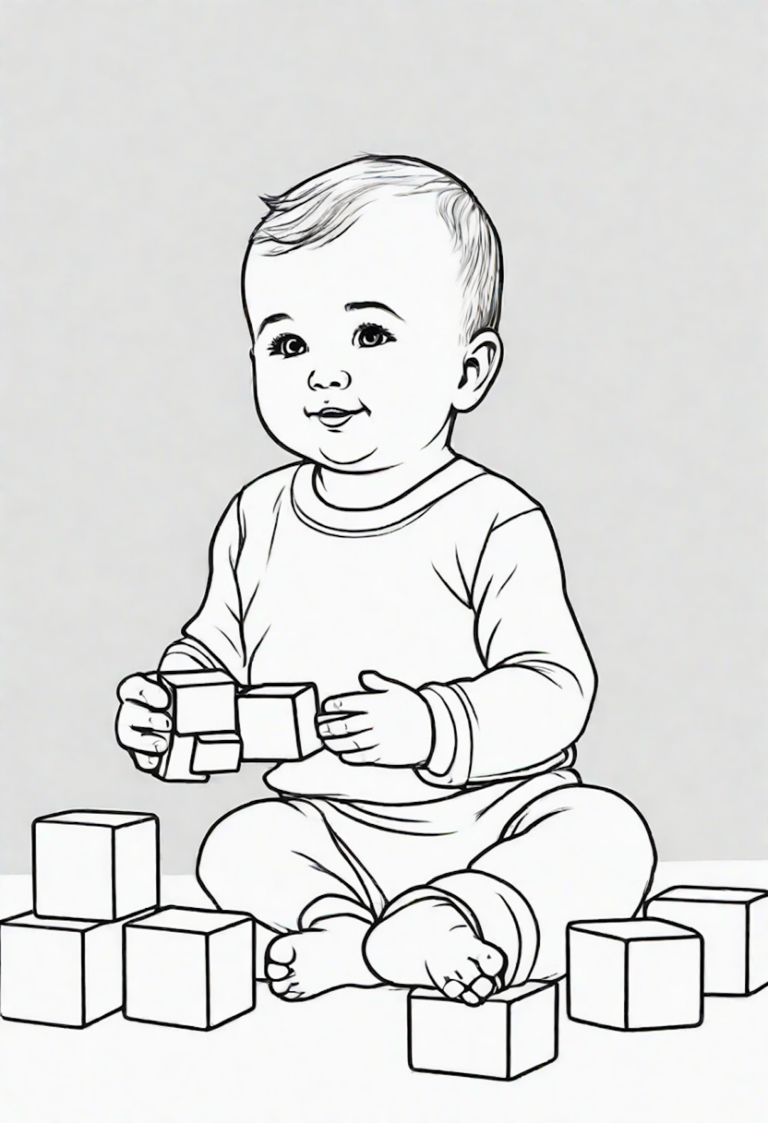 Baby coloring pages