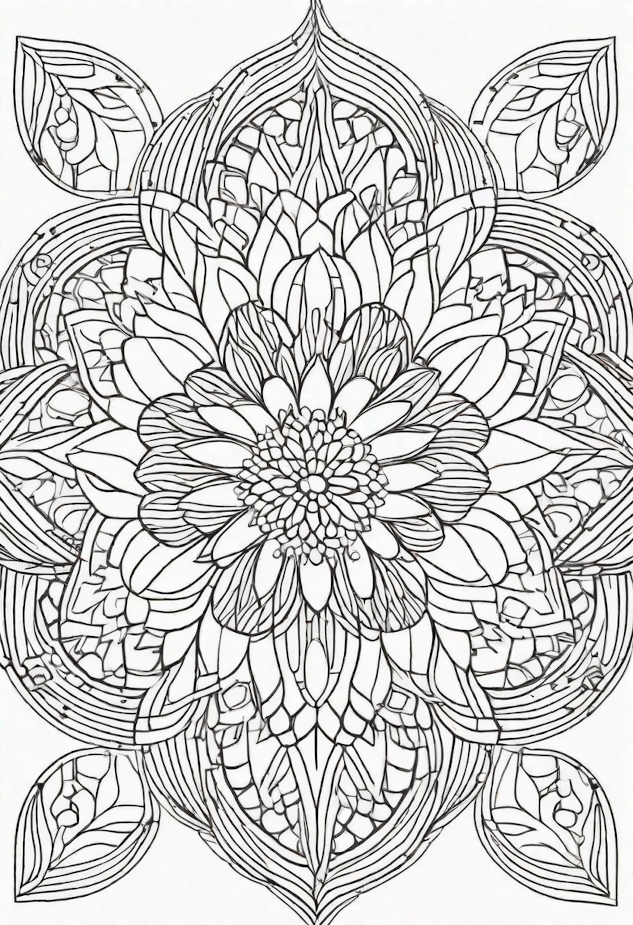 A coloring page for 1 Adult coloring pages