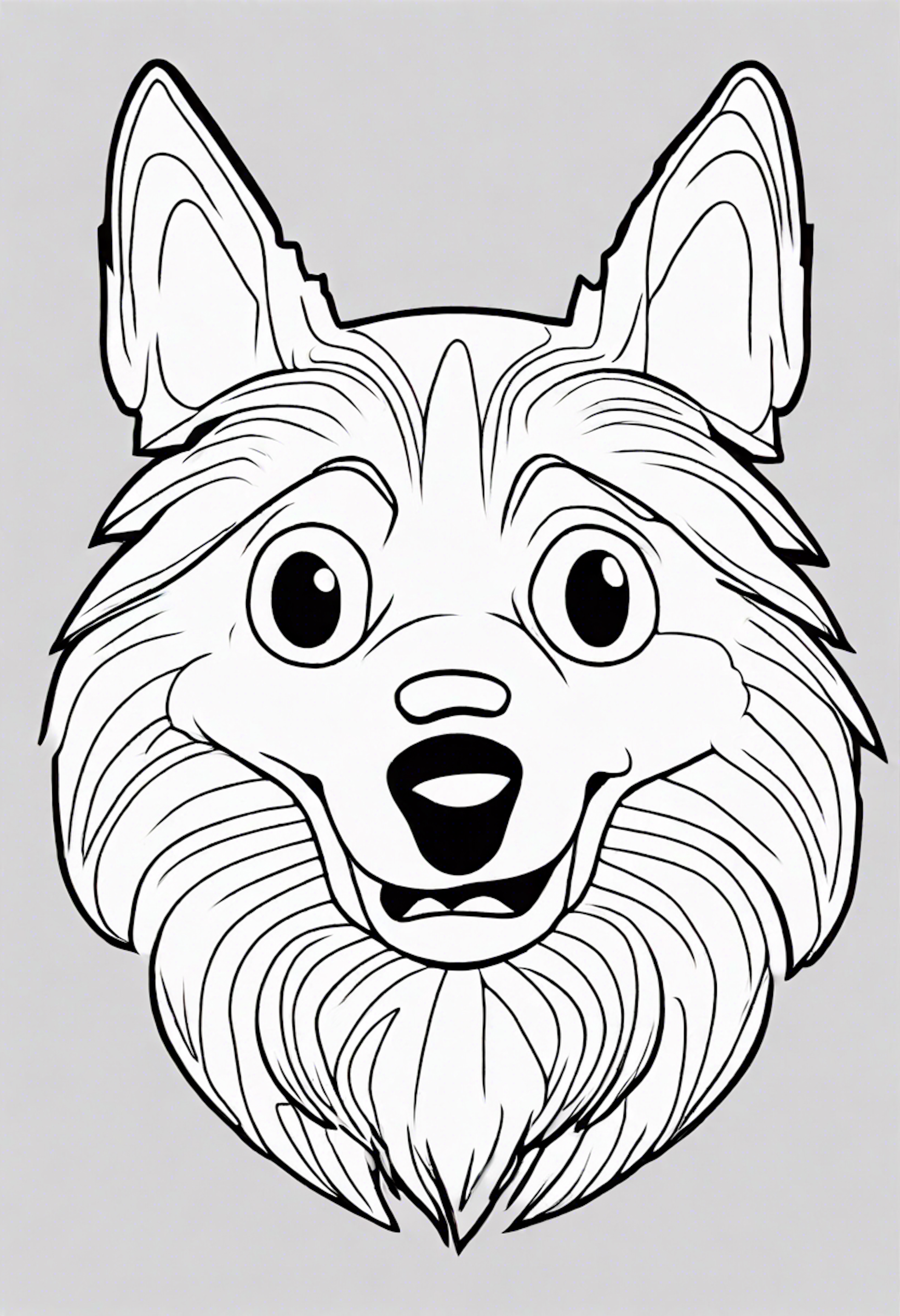 A coloring page for 1 Bluey coloring pages