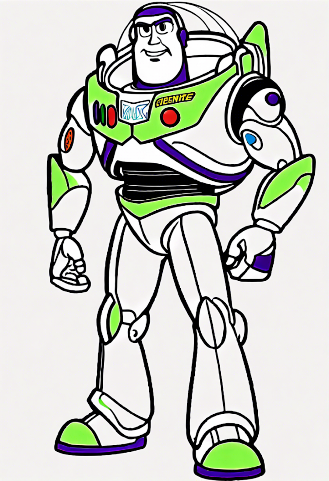 Buzz Lightyear At The Arcade coloring pages