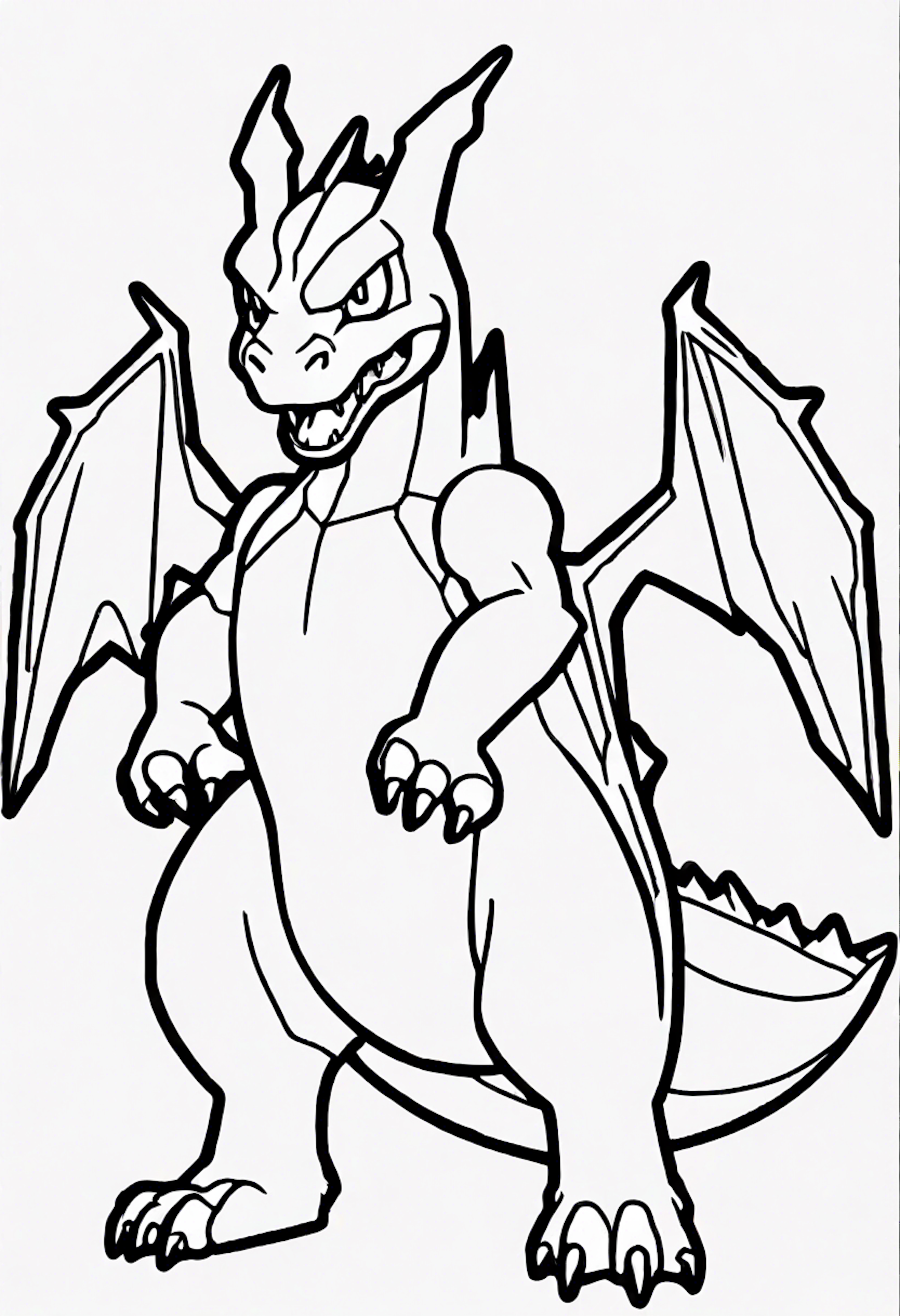 A coloring page for 1 Charizard coloring pages