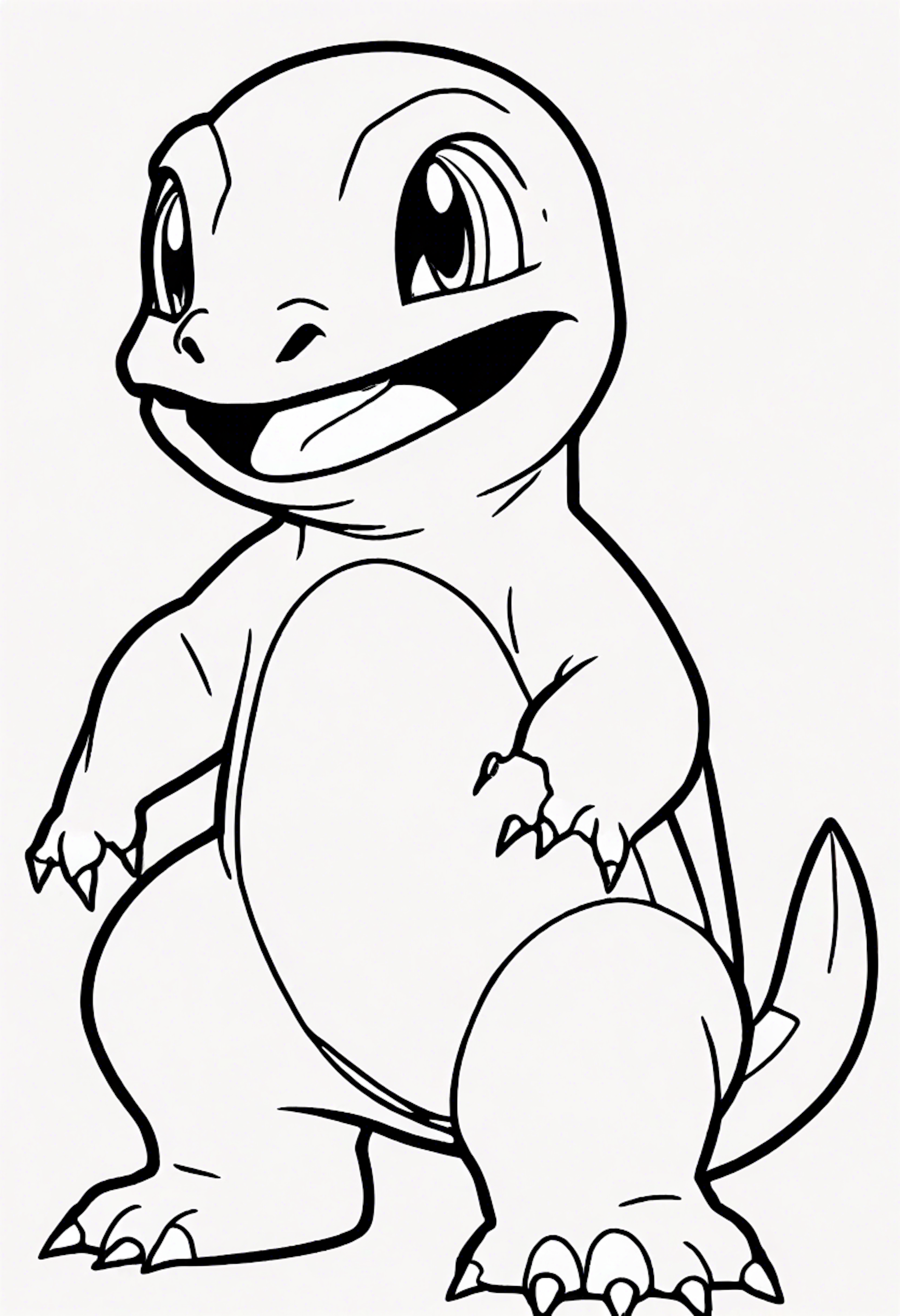 A coloring page for 1 Charmander coloring pages