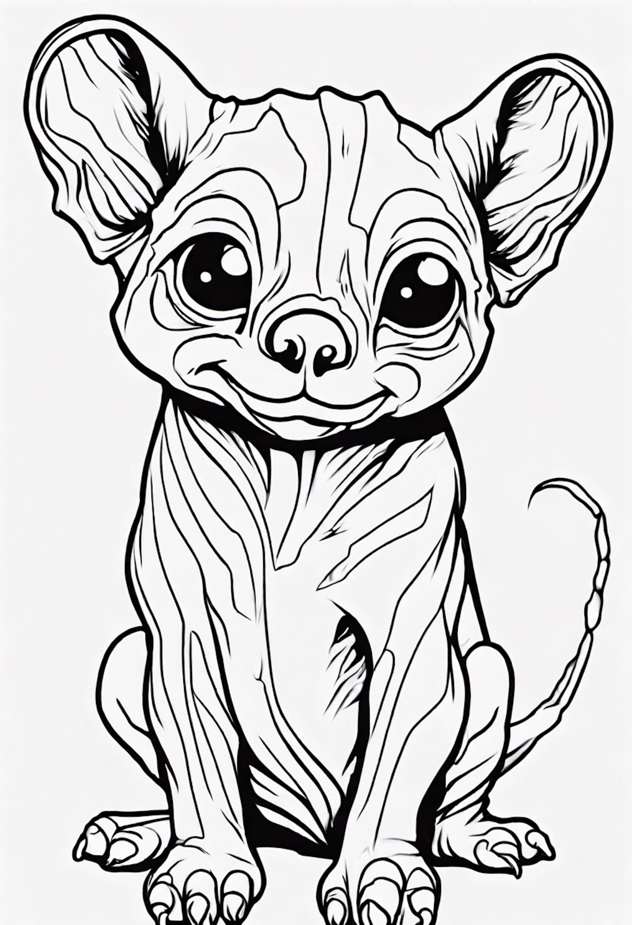 A coloring page for 1 Cute coloring pages