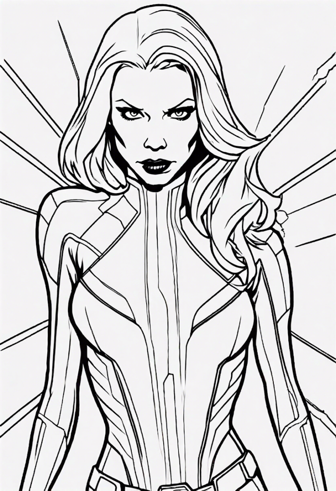 Black Widow coloring pages