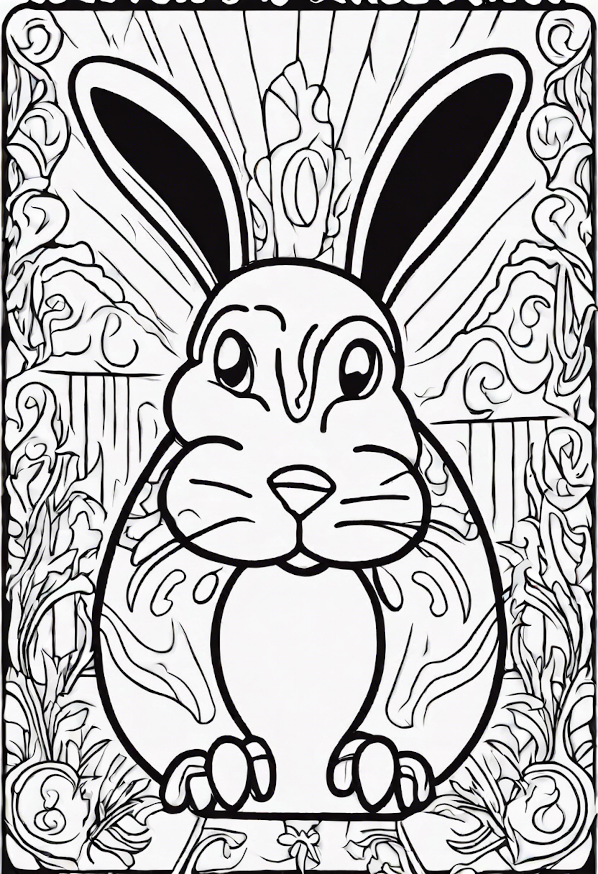 A coloring page for 1 Easter coloring pages