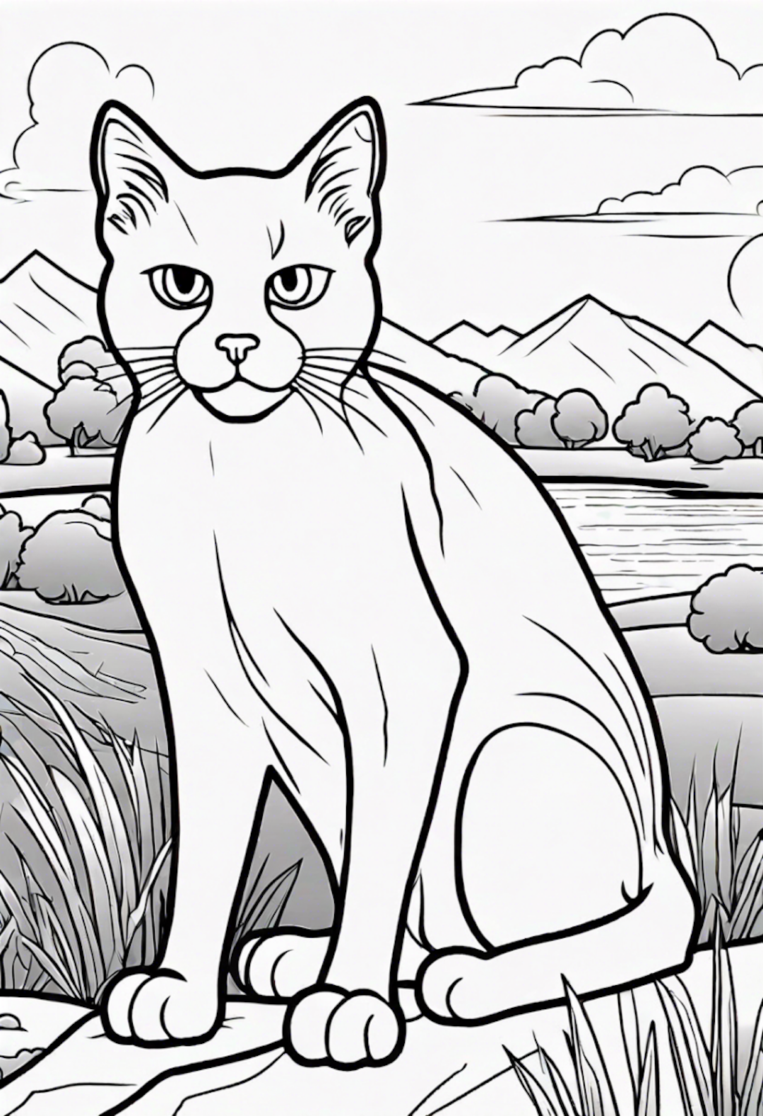 Flash Cat coloring pages