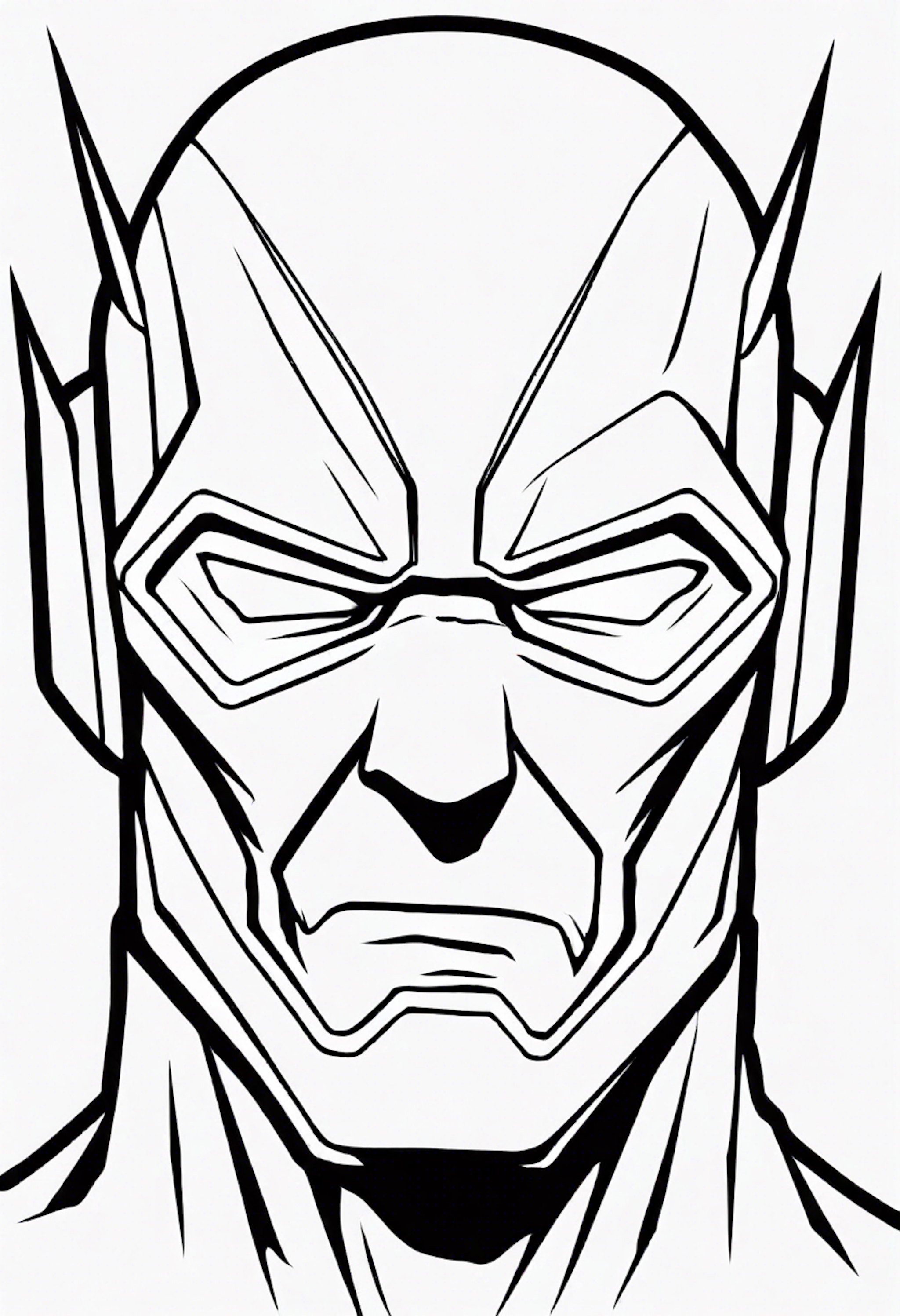 A coloring page for 1 Flash coloring pages