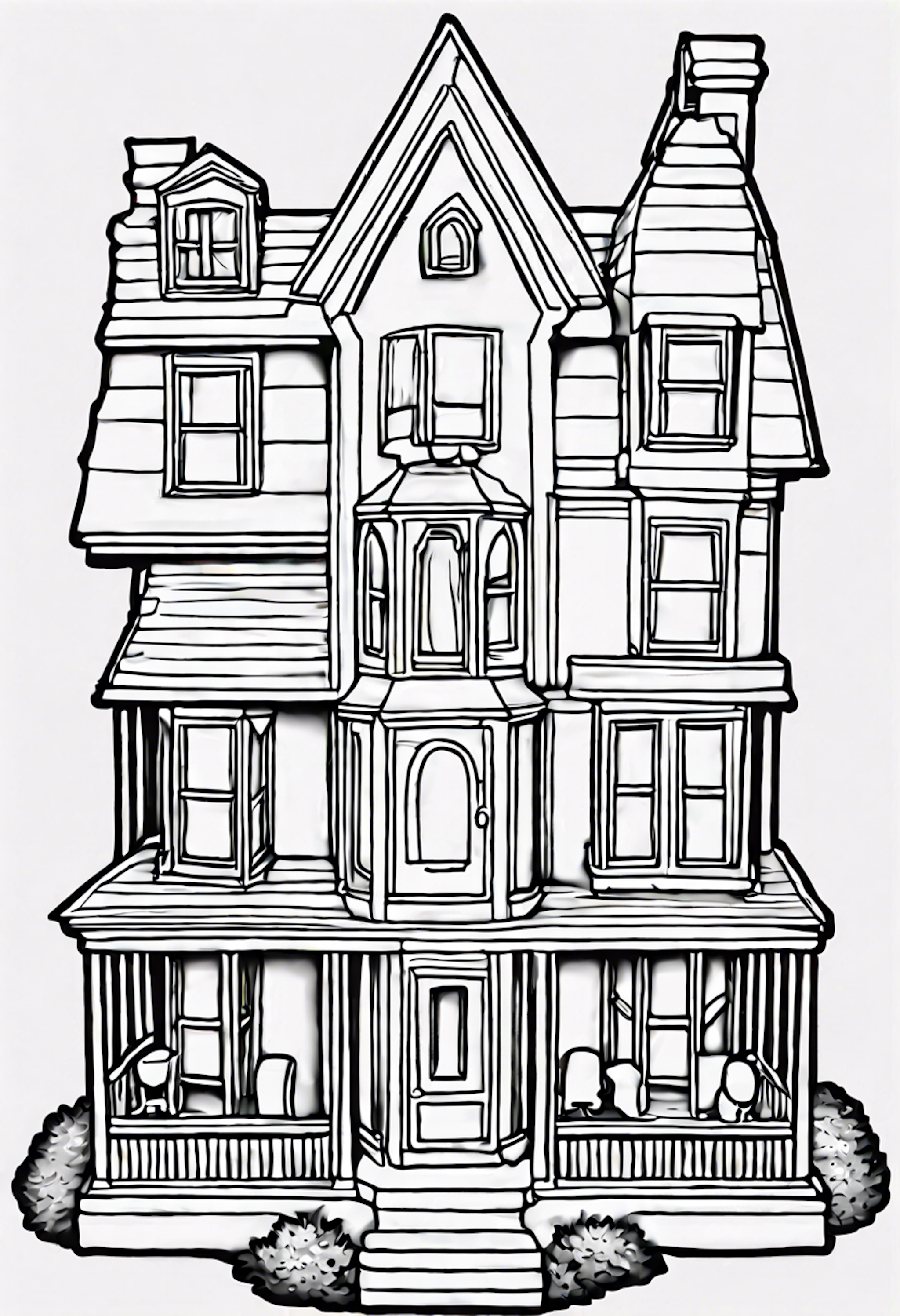 A coloring page for 1 Gabby's Dollhouse coloring pages