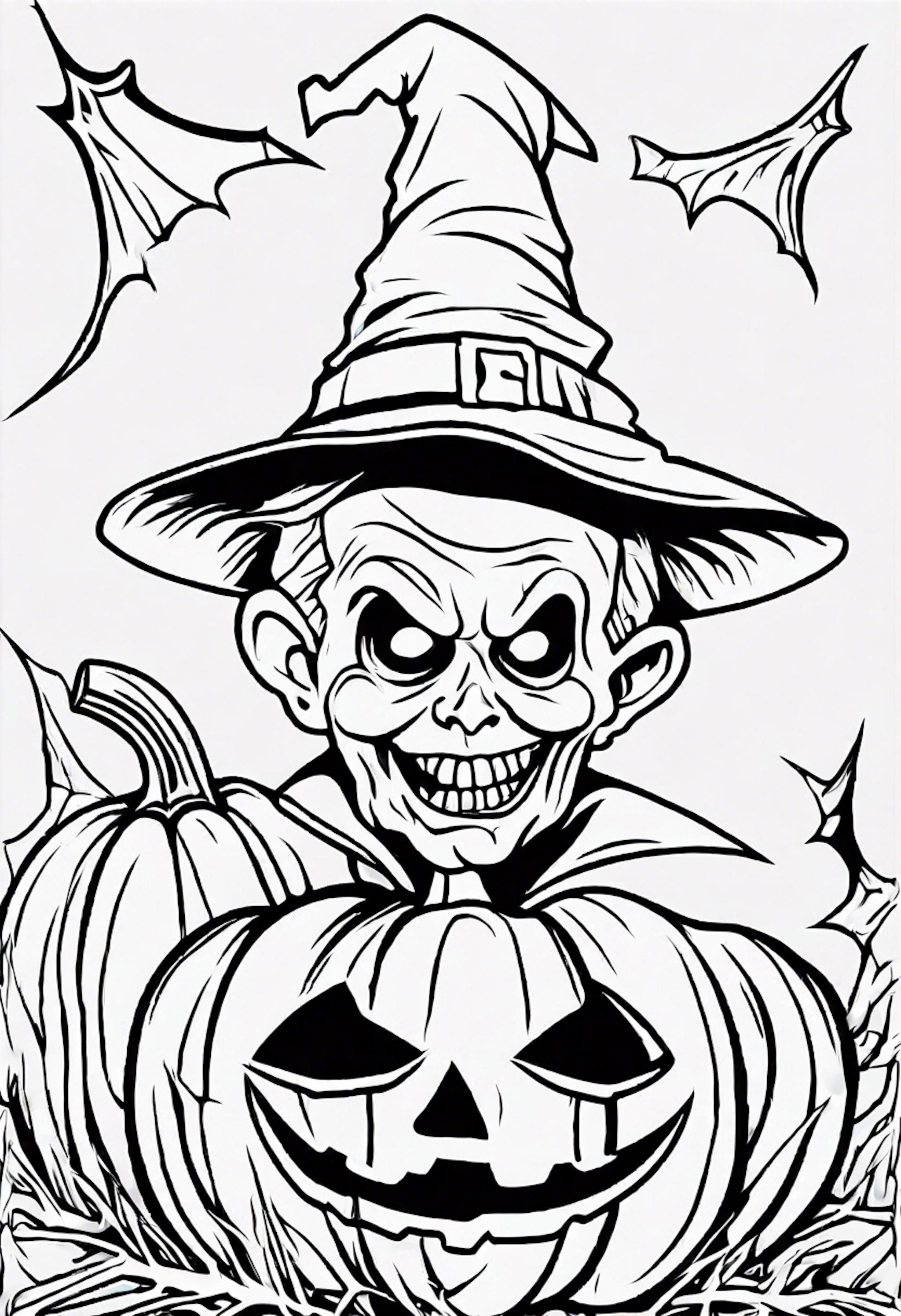 A coloring page for 1 Halloween coloring pages
