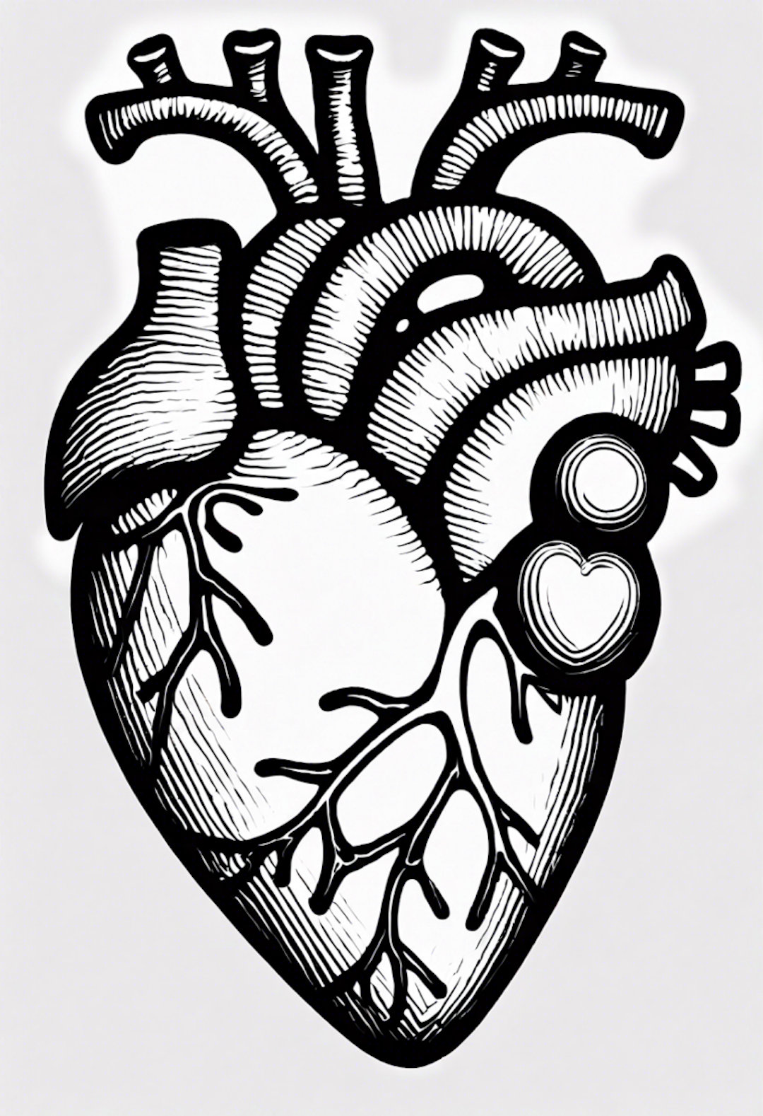 Heart coloring pages