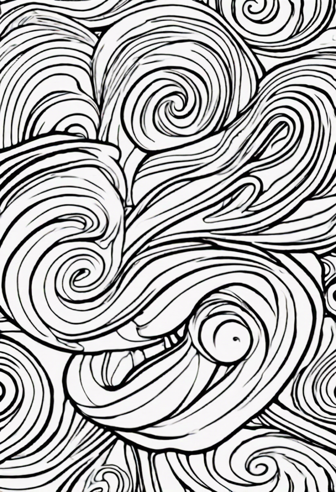 Intricate Ice Cream Swirls coloring pages