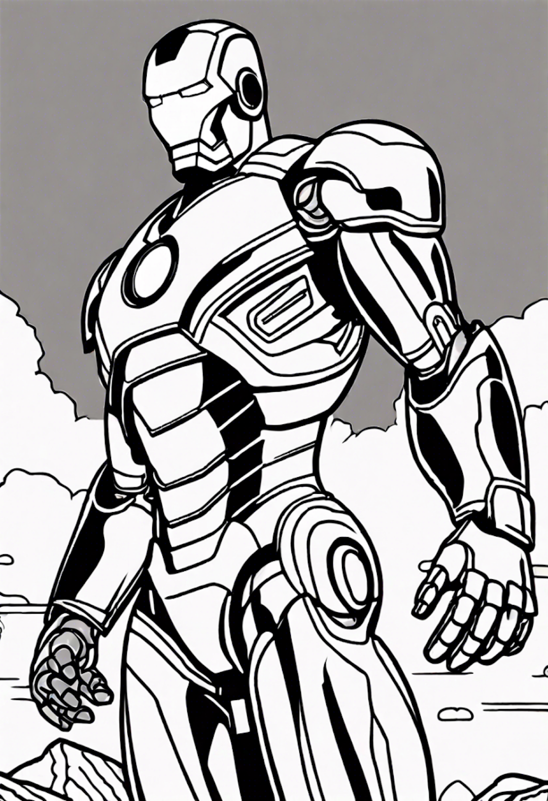 Epic Iron Man coloring pages