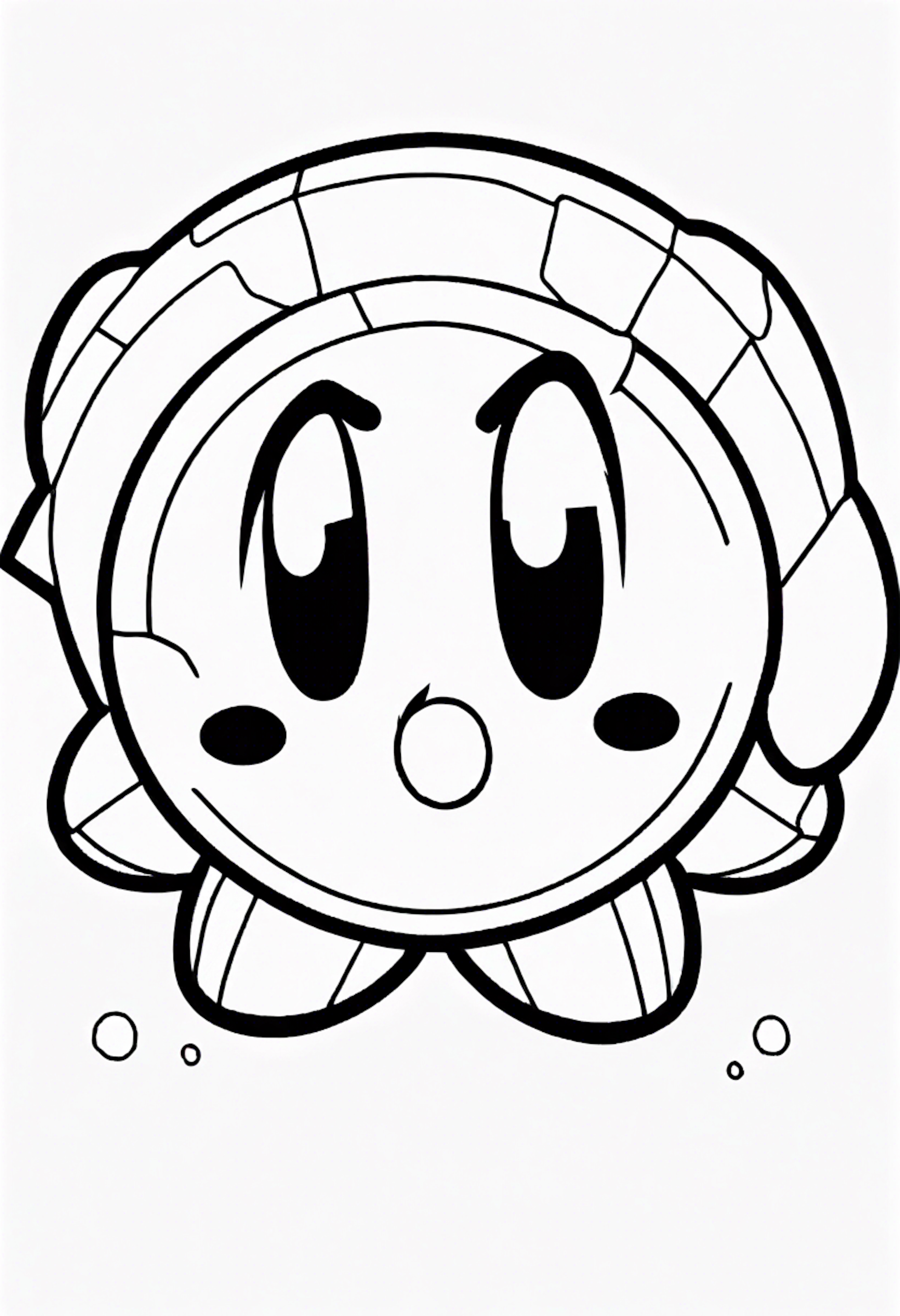 A coloring page for 1 Kirby coloring pages