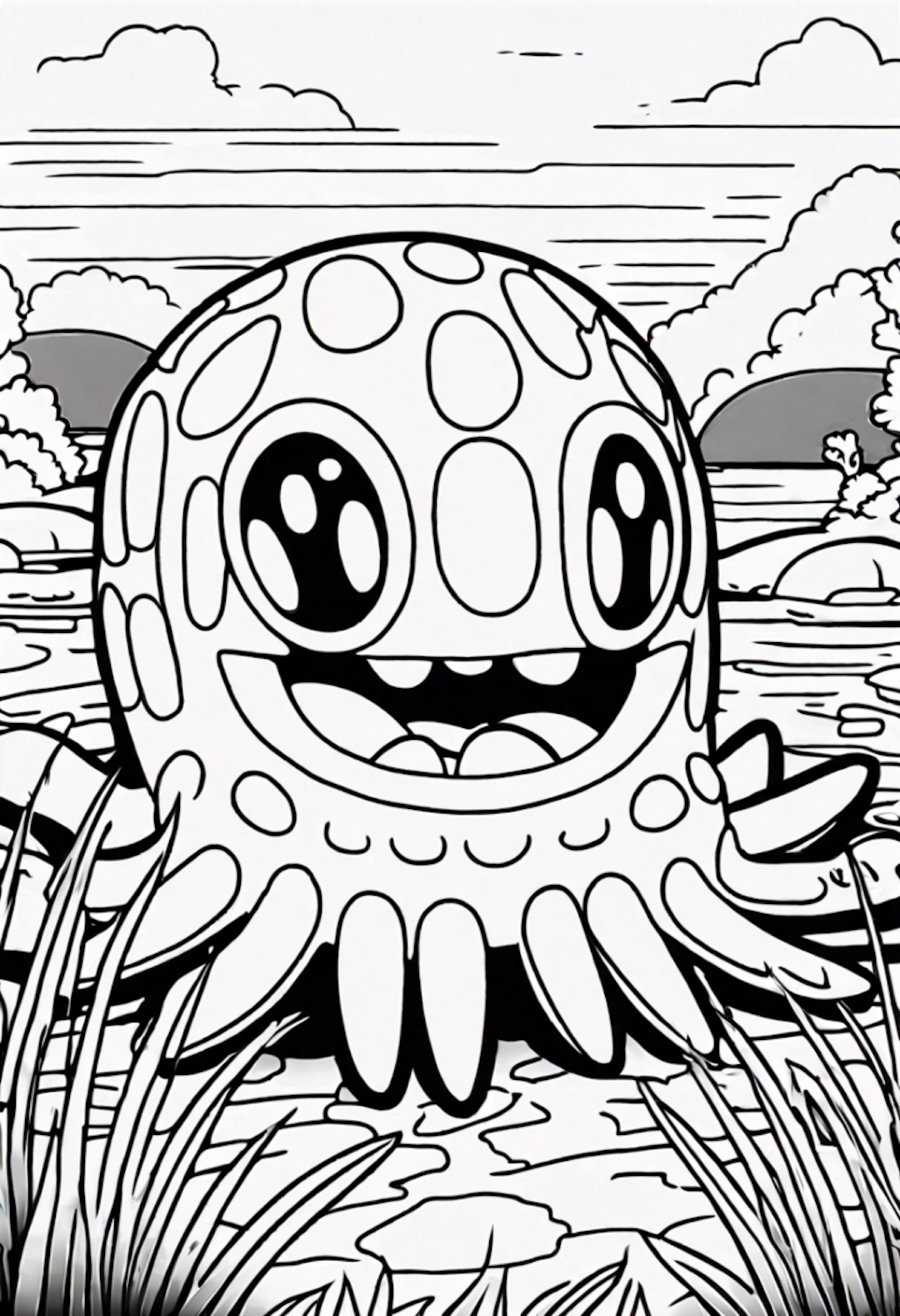 Omanyte coloring pages
