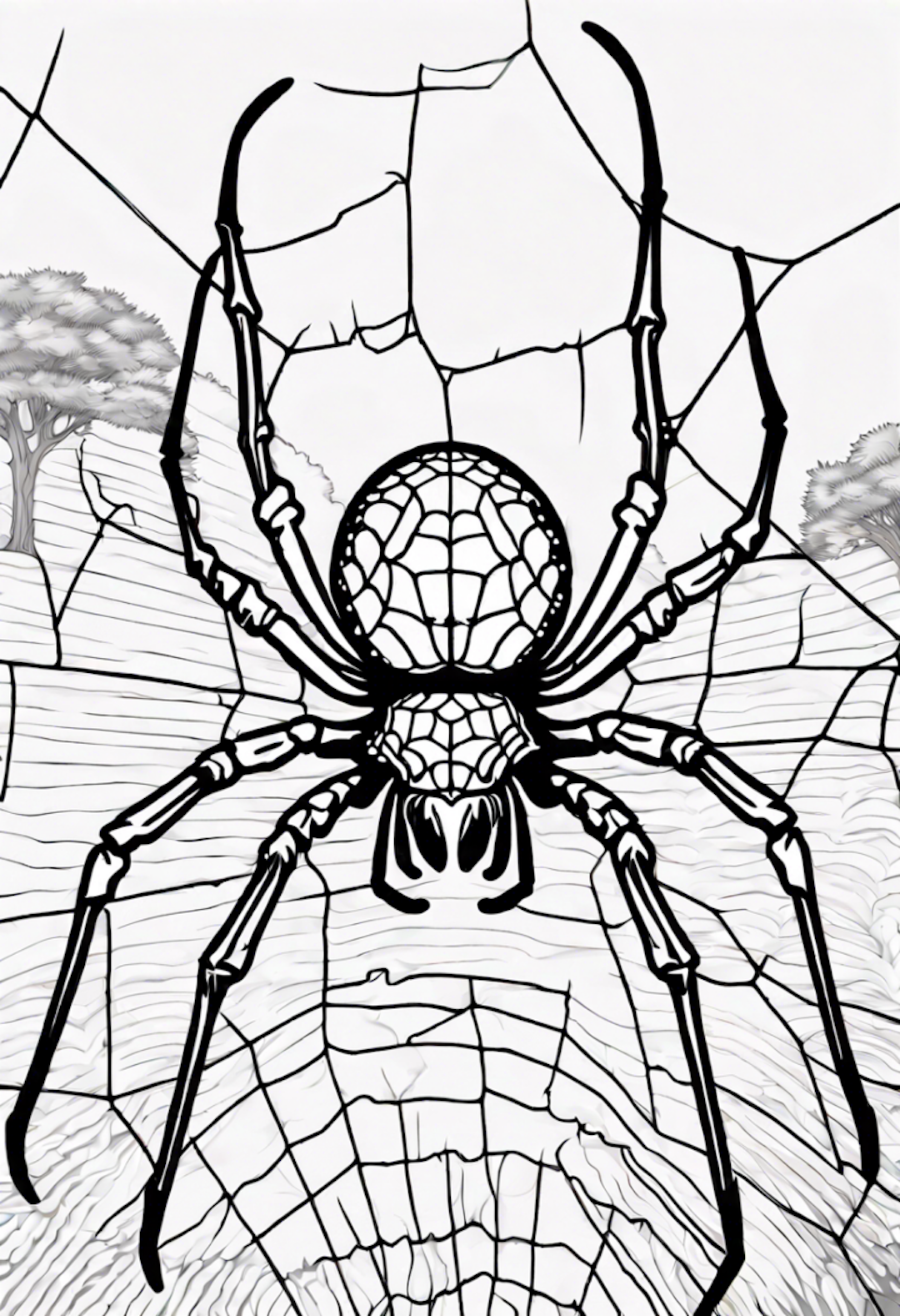 Orb Weaver Spider coloring pages