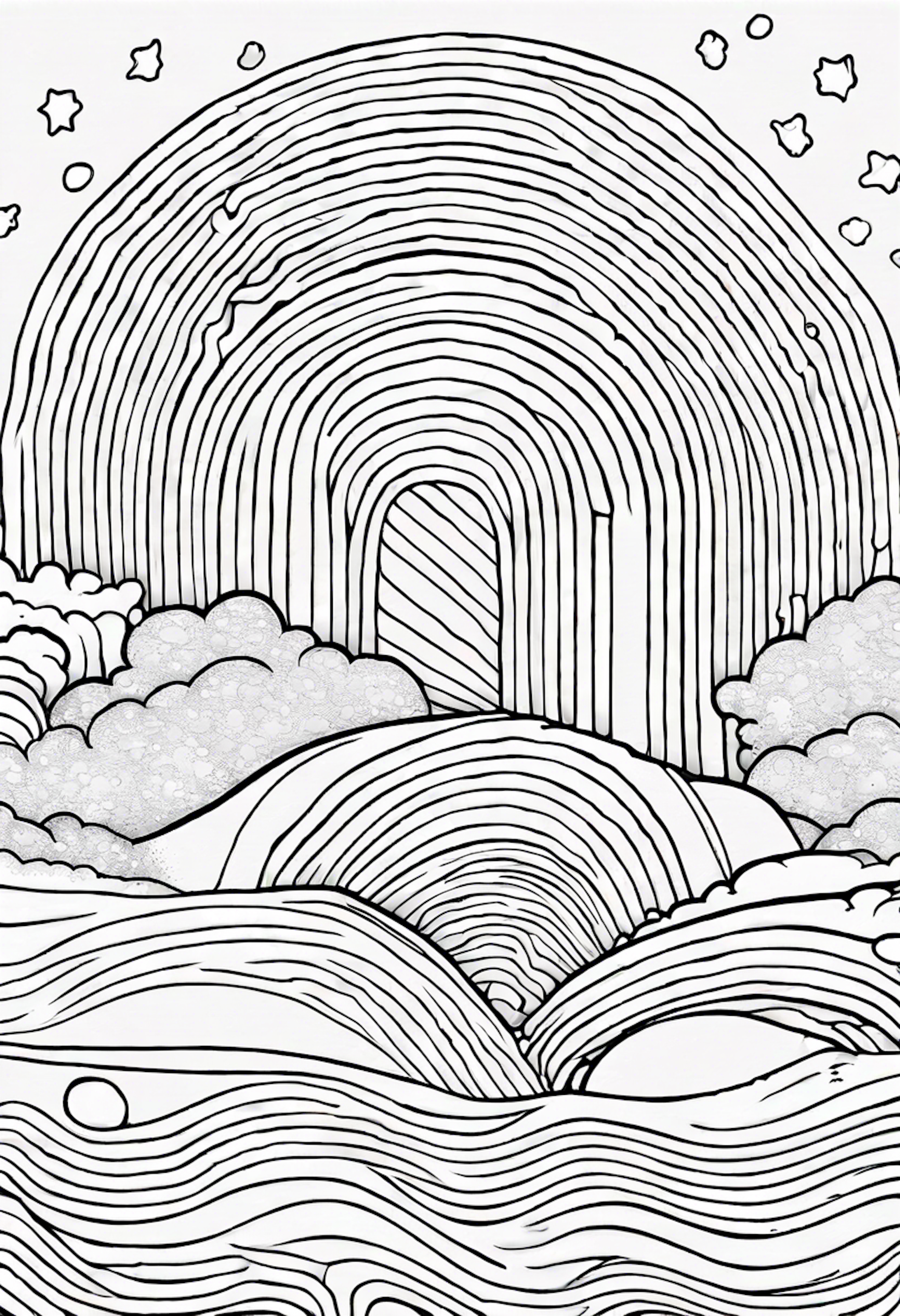 A coloring page for 1 Rainbow High coloring pages