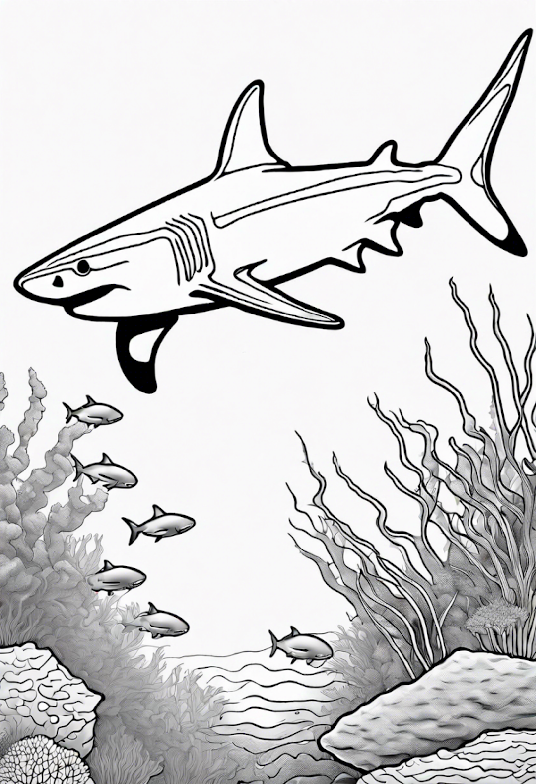 Reef Shark coloring pages