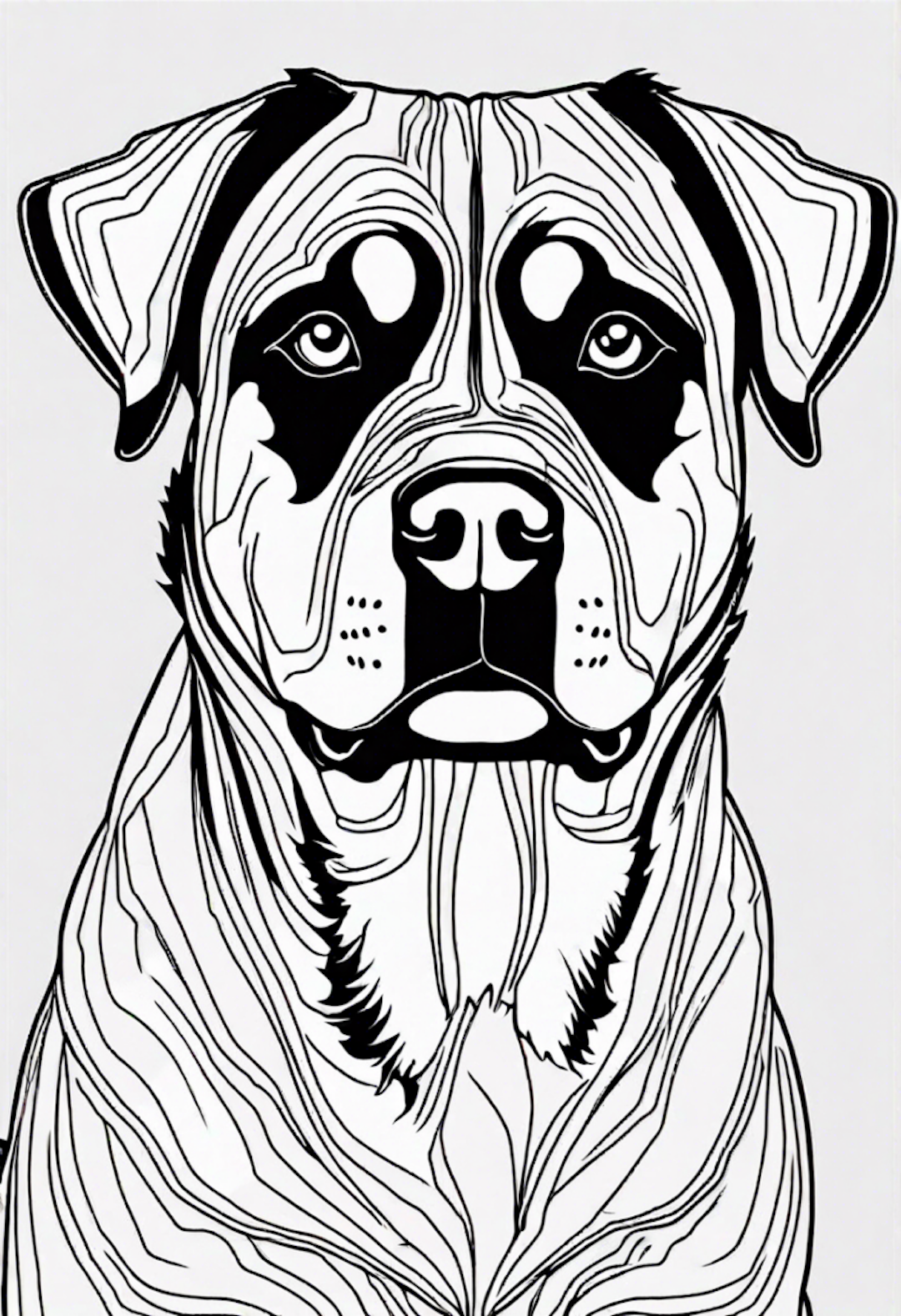 Rottweiler coloring pages