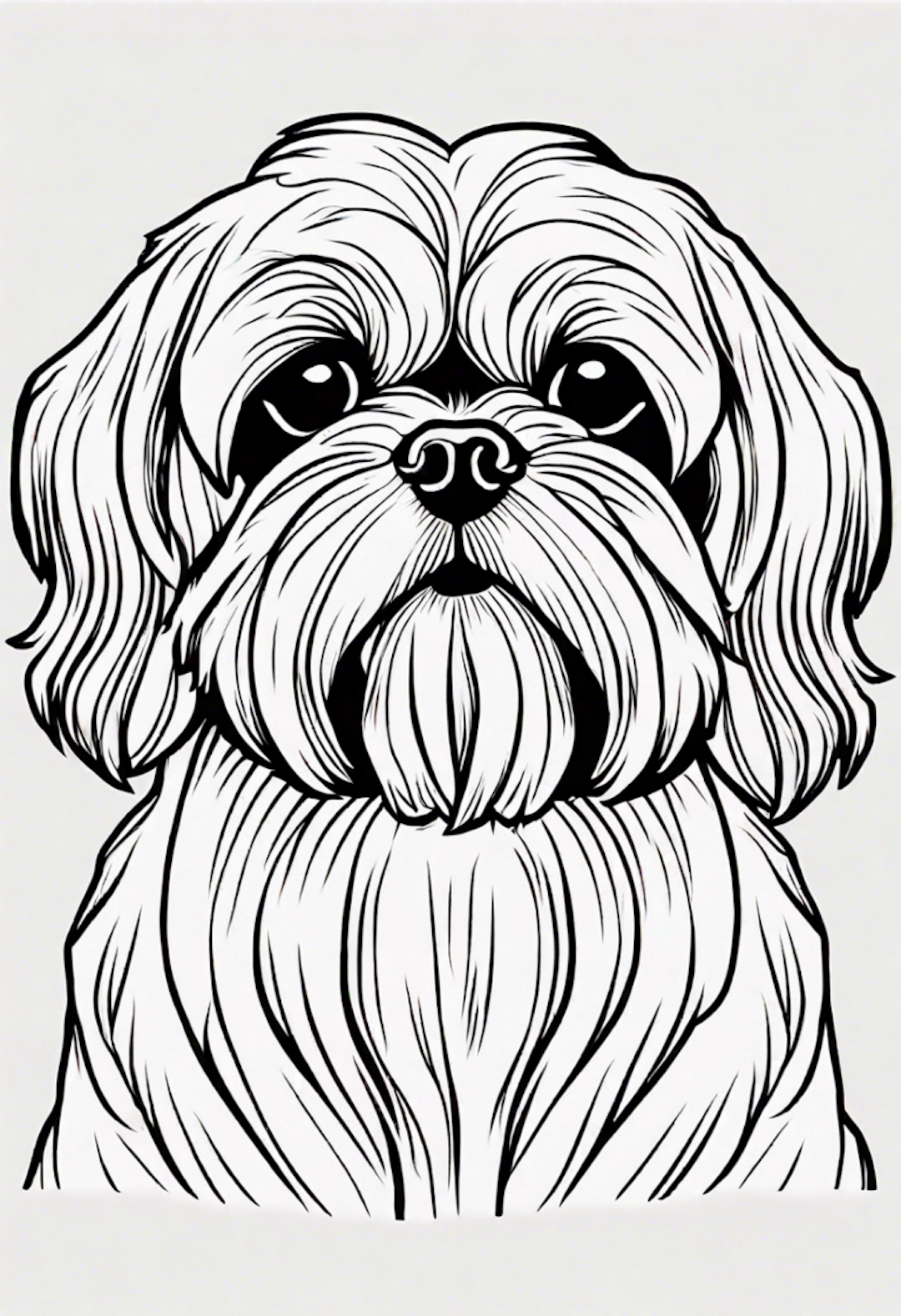 Shih Tzu coloring pages