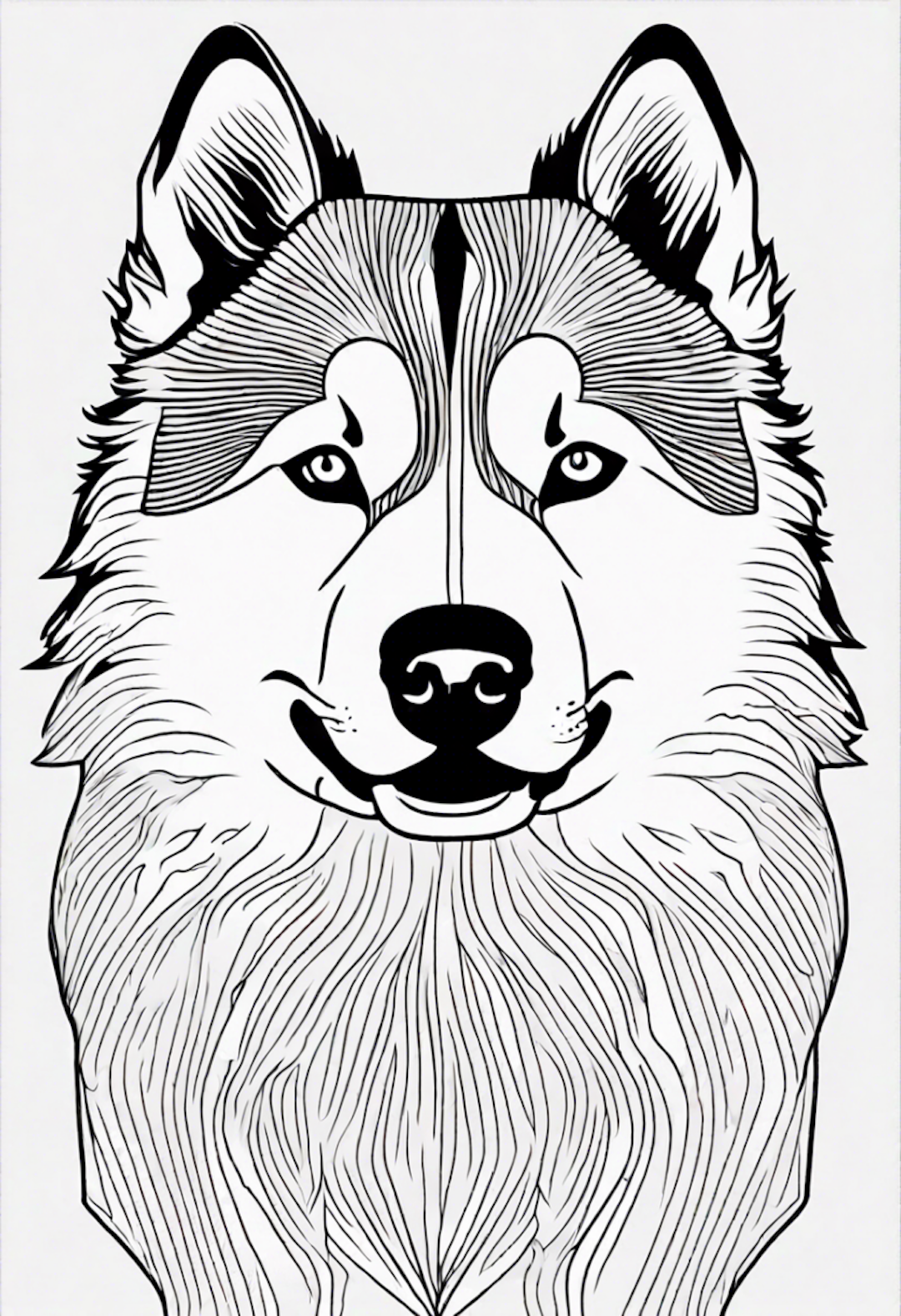 Siberian Husky coloring pages