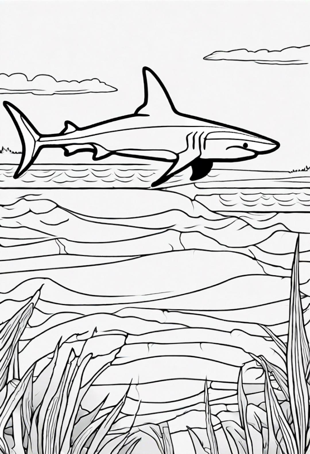 Spinner Shark coloring pages
