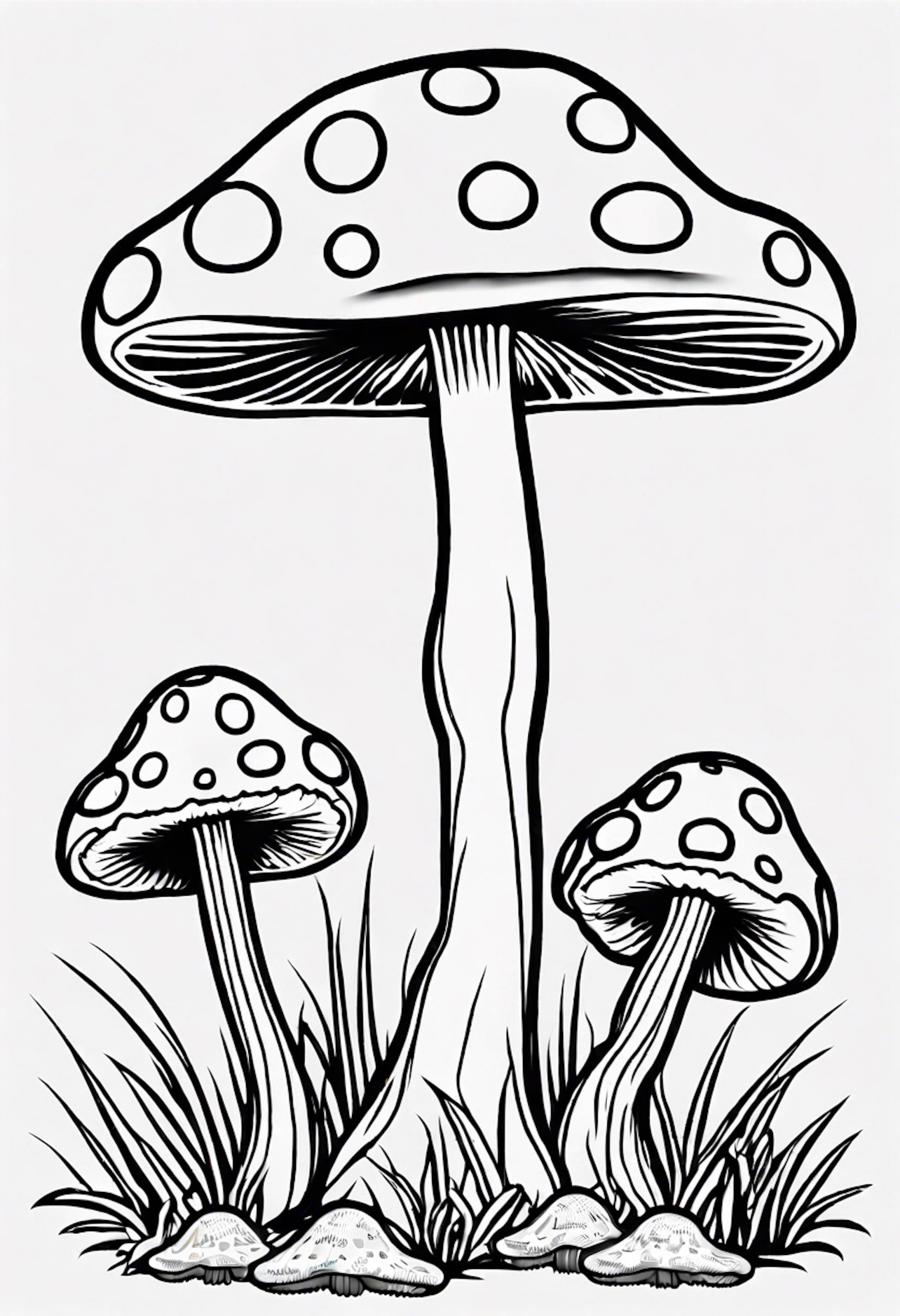A coloring page for 53 Mushroom coloring pages
