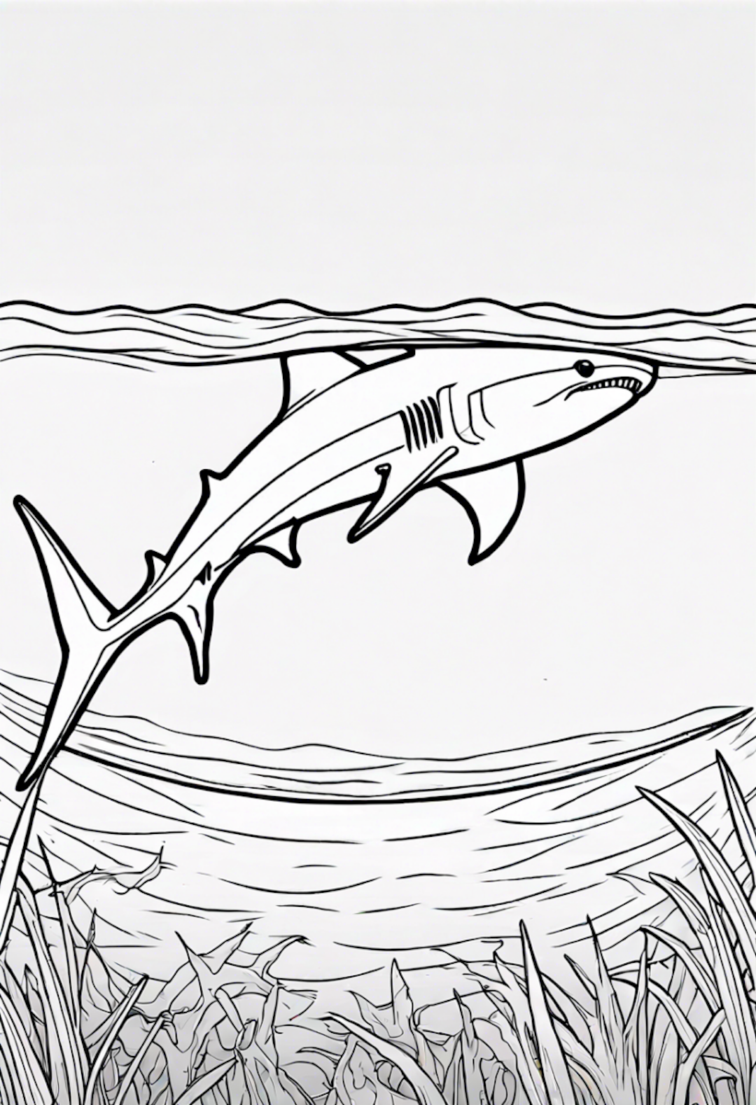 Thresher Shark coloring pages
