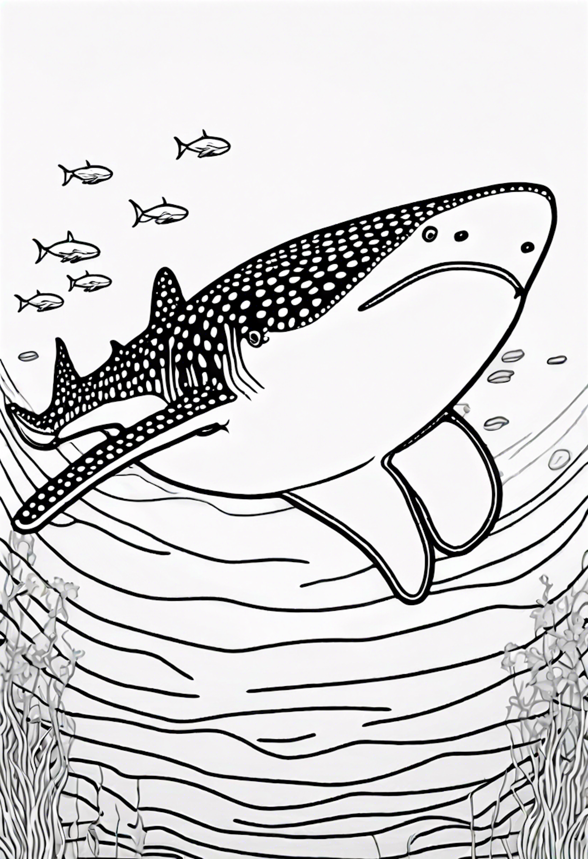 A coloring page for 54 Shark coloring pages