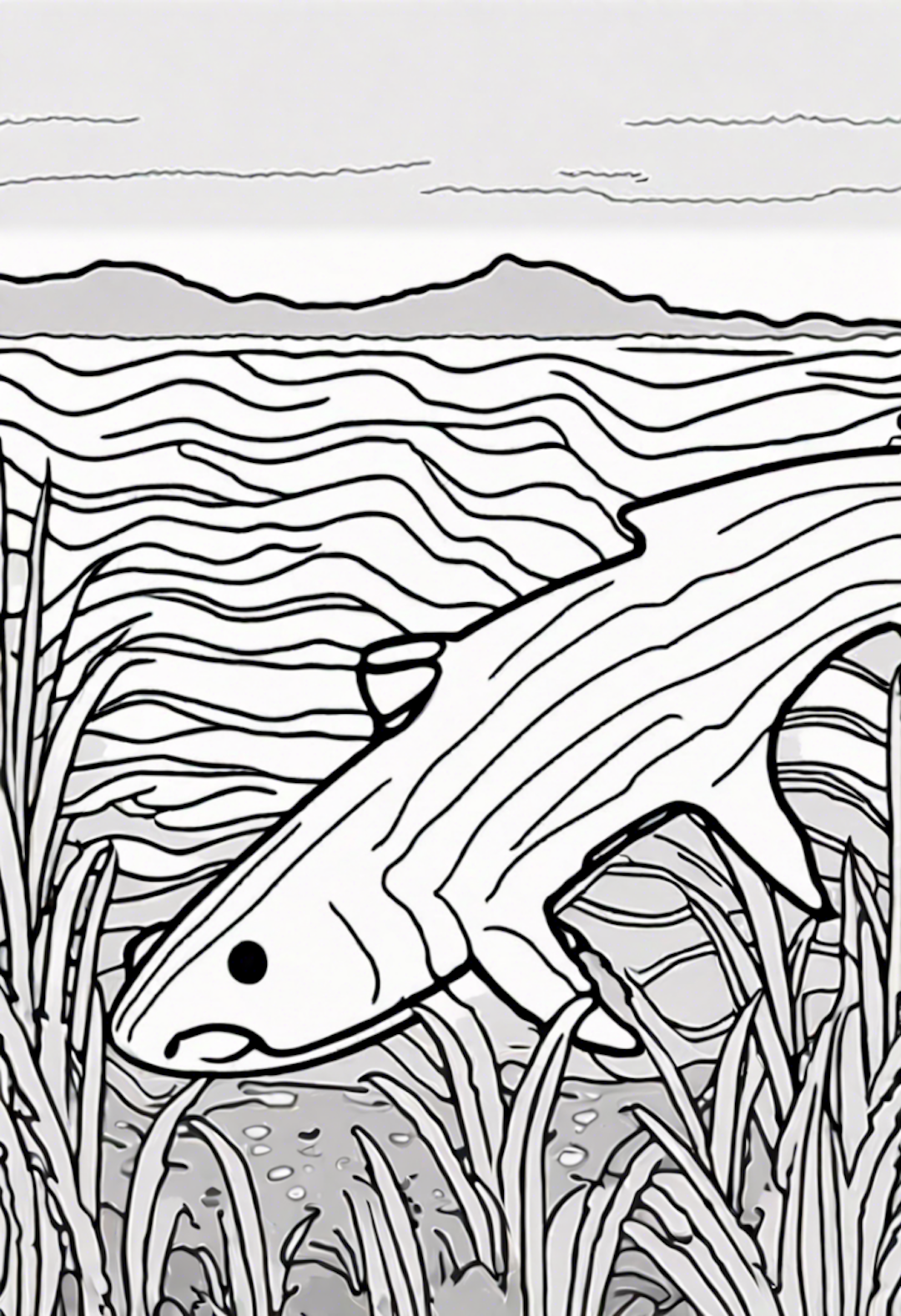 Zebra Shark coloring pages