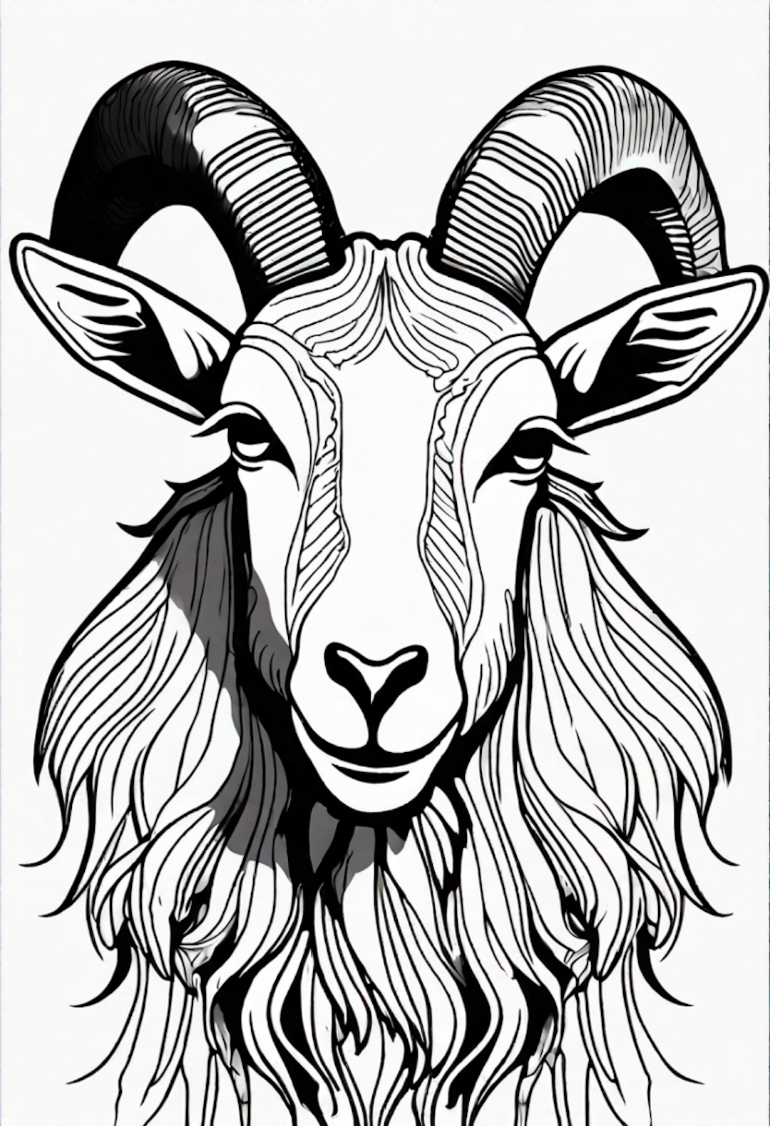 Goat coloring pages